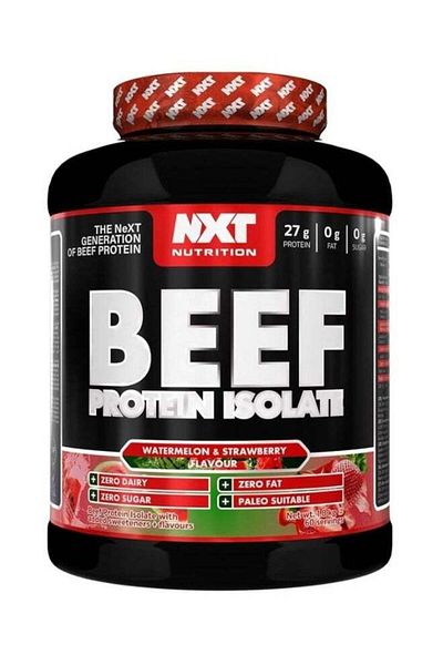 NXT Nutrition Beef Protein Isolate, Watermelon&Strawberry Flavour, 1.8kg, 60 Servings