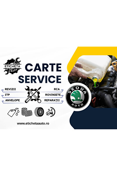 Eticheta Auto Carte service Skoda