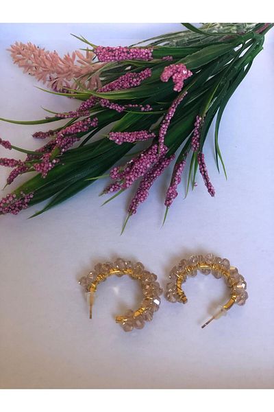 DOĞALYA Women's Crystal Stone Earrings