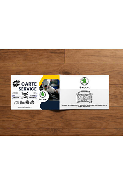 Eticheta Auto Carte service Skoda