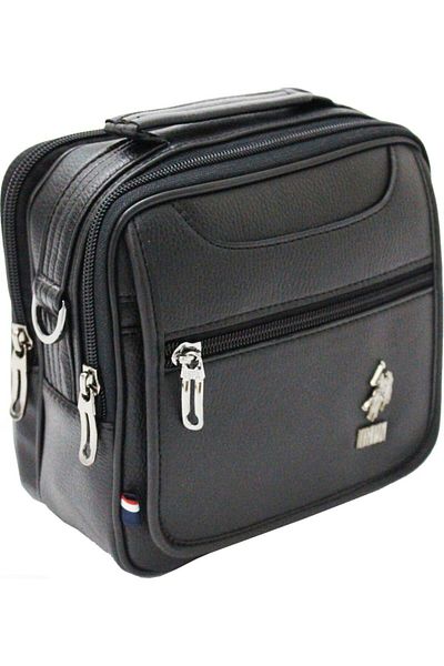 U.S. Polo Assn. Us Polo Assn 6761- 6762 Men's Handbag Shoulder Bag Messenger Bag Black