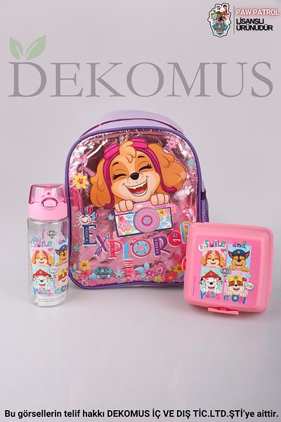 PAW PATROL New Season Licensed with Dekomus Paw Patrol 32 cm Single Compartment Small Size Kindergarten Bag, Lunch Box