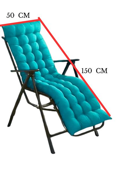 MoMMe Chair Mattress Long Model 50X150 cm Turquoise