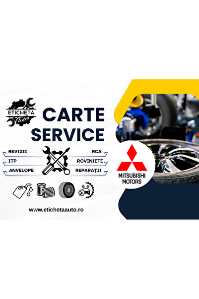 Eticheta Auto Carte service Mitsubishi