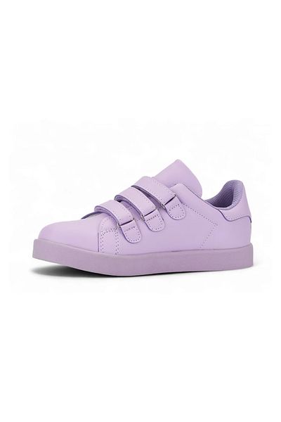 ROCKY SPORT Simple Girl's Velcro Orthopedic Comfortable Light Sole Lilac Lighted Daily Sports Shoes Sneaker