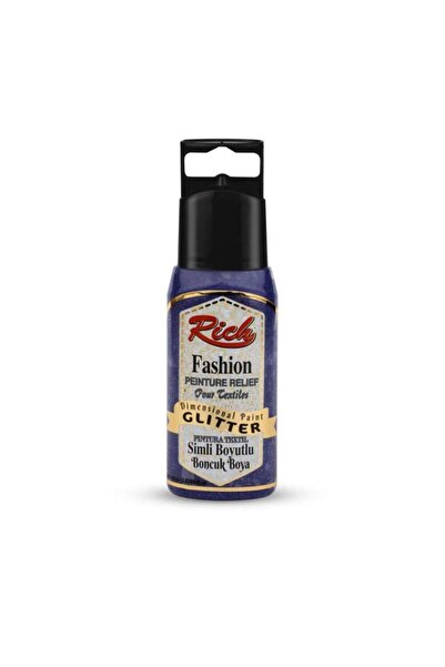 Rich Boyutlu Boncuk Boya 60cc Simli Mor
