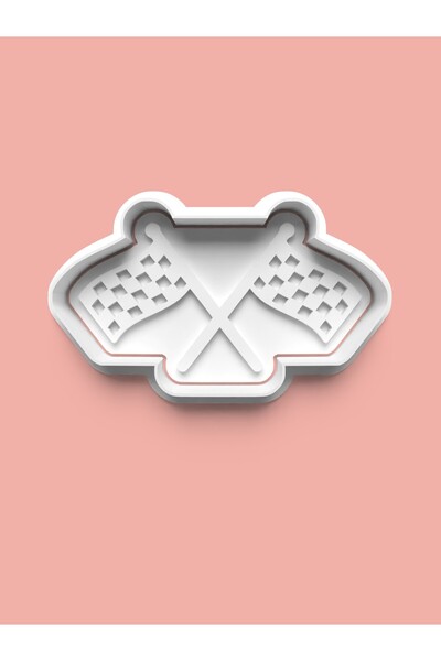 AKTASTORE قالب كوكيز على شكل علم مربعات وقالب عجينة السكر