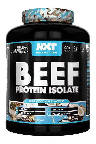 NXT Nutrition Beef Protein Isolate Zero Dairy Blue Coconut 60 Servings 1800g