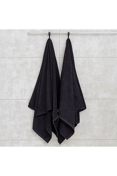Transformacion Prosop pentru frizerie 2 bucăți prosop pentru frizer din bumbac 50x90 negru 721903