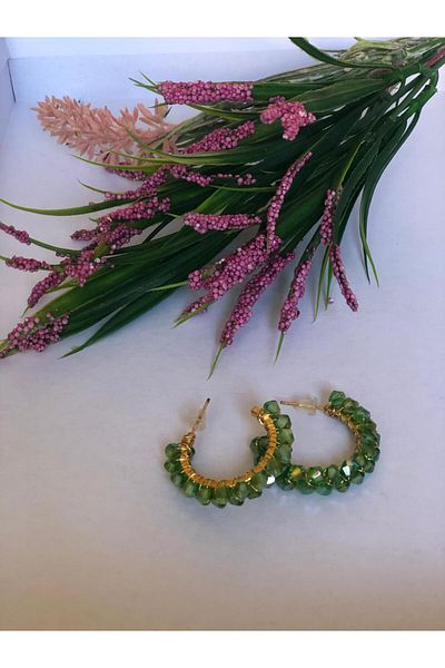 DOĞALYA Women's Crystal Stone Earrings