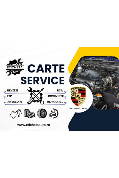 Eticheta Auto Carte service Porsche