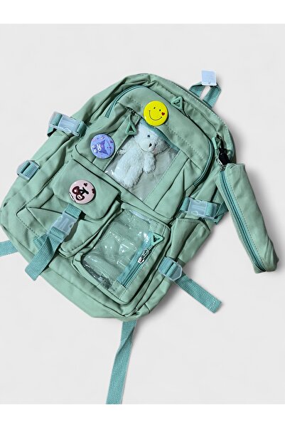 samilon Kawaii Tablet Compartment Durable Oxford College Bag Pen Holder Is a Gift