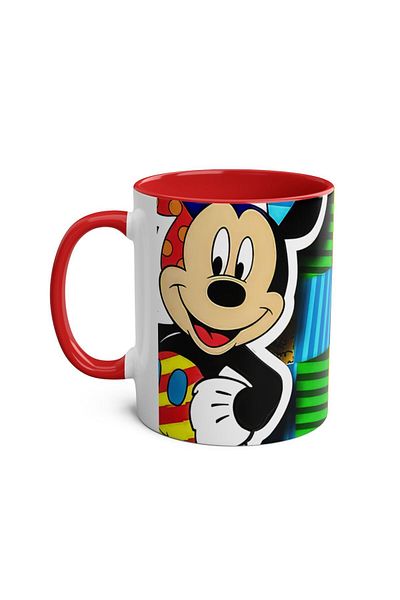 DUBLEMETRE Cute Mouse Printed Mug