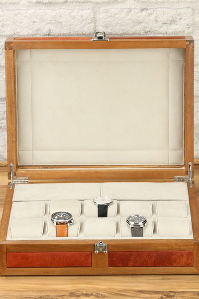 Onywatch 10 Watch Box Wooden Watch Box Leather Watch Box Watch Collection Box Watch Box