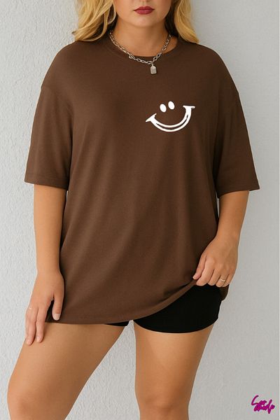 SevMode 1 T-Shirt Is a Gift for Purchases of 5 or More in the Cart - Smile Printed Large Size T-Shirt