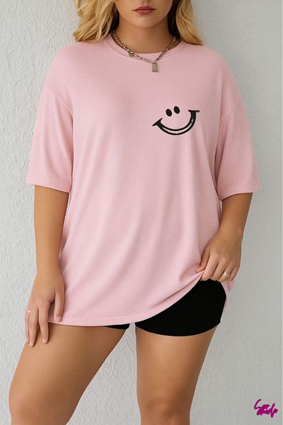 SevMode 1 T-Shirt Is a Gift for Purchases of 5 or More in the Cart - Smile Printed Large Size T-Shirt