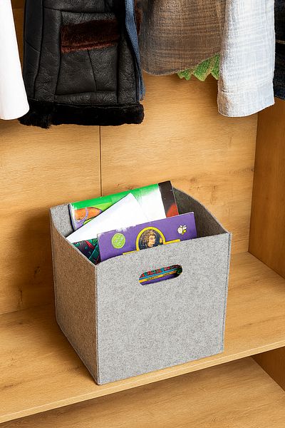 YUNUSOĞLU HOME Multi-Purpose Use Felt Organizer Closet Organizer Storage Box