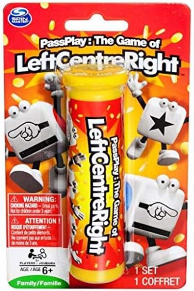 Spin Masters Spin Master Left Center Right Dice Game - Styles Vary Tube/Tin Basic pack