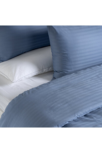 AMBRA 3Pcs cotton comforter set 220*240 cm, denim sky