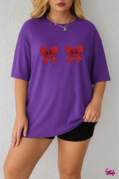 SevMode Ribbon Printed Large Size T-Shirt