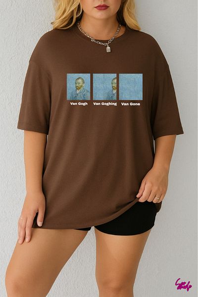 SevMode Van Gogh Printed Large Size T-Shirt