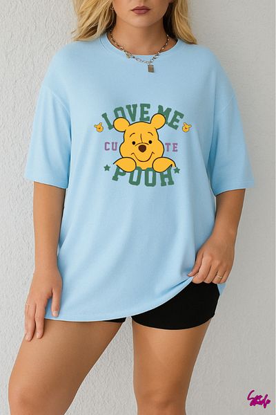 SevMode Love Me Pooh Printed T-Shirt