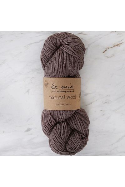 Kuzgun Online Shop La Mia Natural Wool Light Brown Hand Knitting Lanyard - H5 - 33604
