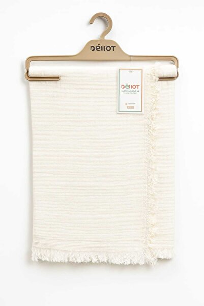 Mayras Cotton Baby Bellot 100% Cotton Muslin Tasseled Multi-Purpose Blanket 4 Layer Muslin Blanket 100X120Cm