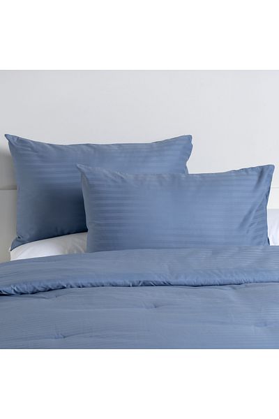 AMBRA 3Pcs cotton comforter set 220*240 cm, denim sky