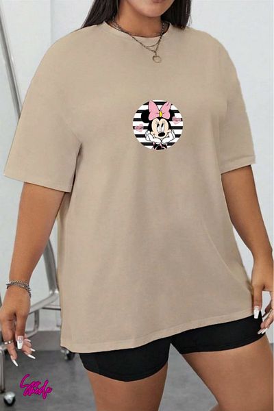 SevMode In the Cart, 1 T-Shirt Is a Gift for Purchases of 6 or More - Cartoon Character Printed Large Size T-Shirt