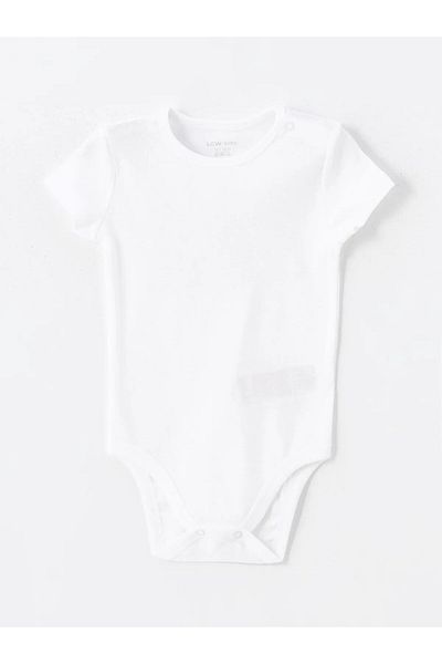 LC Waikiki Crew Neck Basic Baby Girl Snap Body 2-Piece