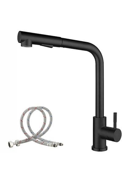SMART GADGETS C&A Baterie Chiuveta Bucatarie, Capat Extractabil, Premium Class, Pipa Rotativa Inalta, Cartus Ceramic,