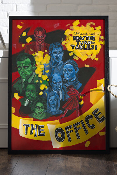 Duvarda The Office Αφίσα με Μαύρο Ξύλινο Πλαίσιο, Ζωγραφική Τοίχου Ταινιών