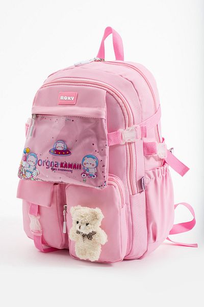 Roxy Korean Style Children's Primary School Bag with Accessories - 5 Compartments Waterproof