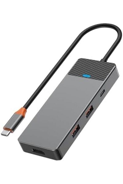 WIWU Linker A721HD 7 In 1 USB-C Hub - Grey