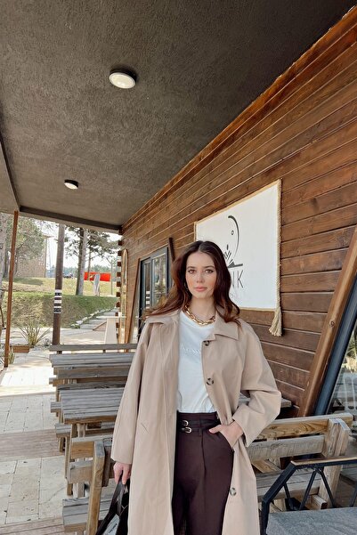 lizge giyim ASTARLI TRENCH