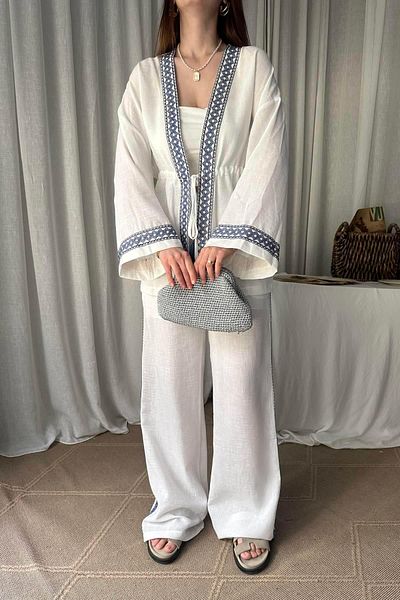 lizge giyim Stripes Detailed Pants