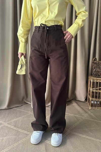 lizge giyim Cotton Trousers with Secret Pocket