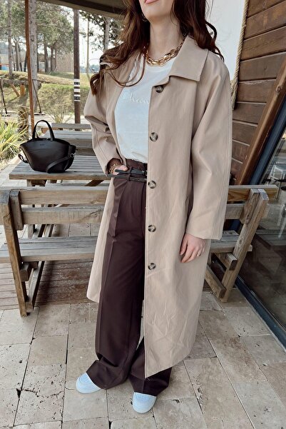 lizge giyim ASTARLI TRENCH