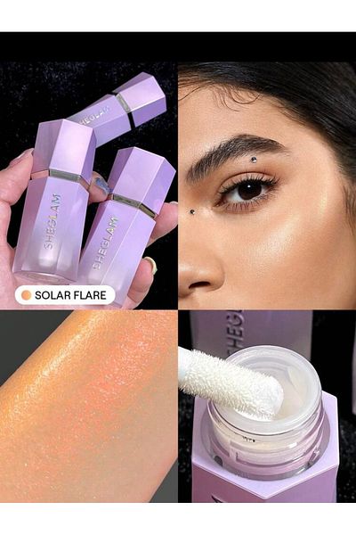 SHEGLAM A package of 3 highlighters from Shiglam: SOLAR FLARE – Stardust – FLYING COMET