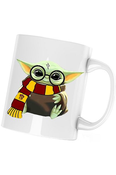 OEM Cana Baby Yoda Harry Potter Cute, Mandalorian, alba, 330 ml
