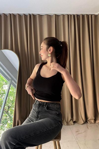 lizge giyim U Neck Strapless Tank