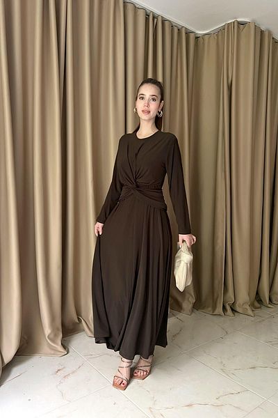 lizge giyim Kruvaze Snap Sandy Dress