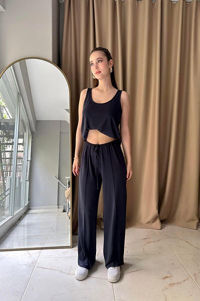 lizge giyim U Neck Knitted Athlete