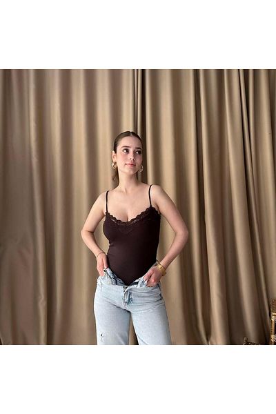 lizge giyim Lace Detail Bodysuit