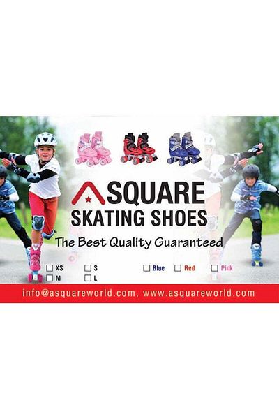COOYA Kids Unisex Four Wheel Roller Skating Shoes M ( 35-38)cm M ( 35-38)cm