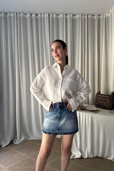lizge giyim Muslin Fabric Pocket Shirt