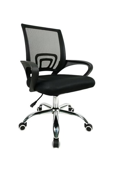 rexa كرسي رفع دوار من القماش باللون الأسود 51 × 54 × 25 سم