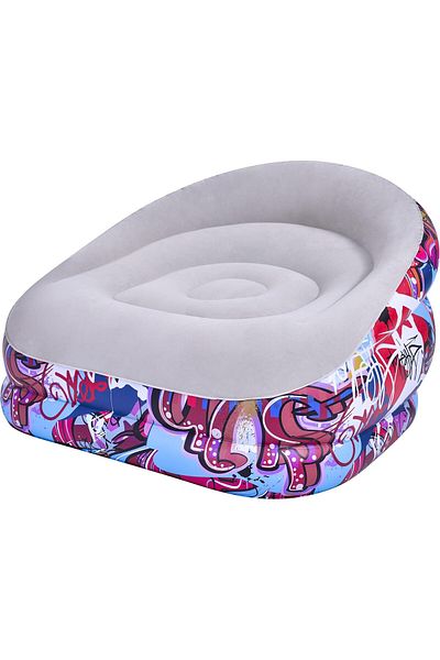 rexa Inflatable Lounge Chair 105 x 98 x 65 cm Air Chair in Grafitti Design