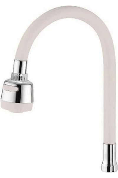 Beruflic Colorful Silicone Rotating Head 2 Function Spiral Tap Head - White